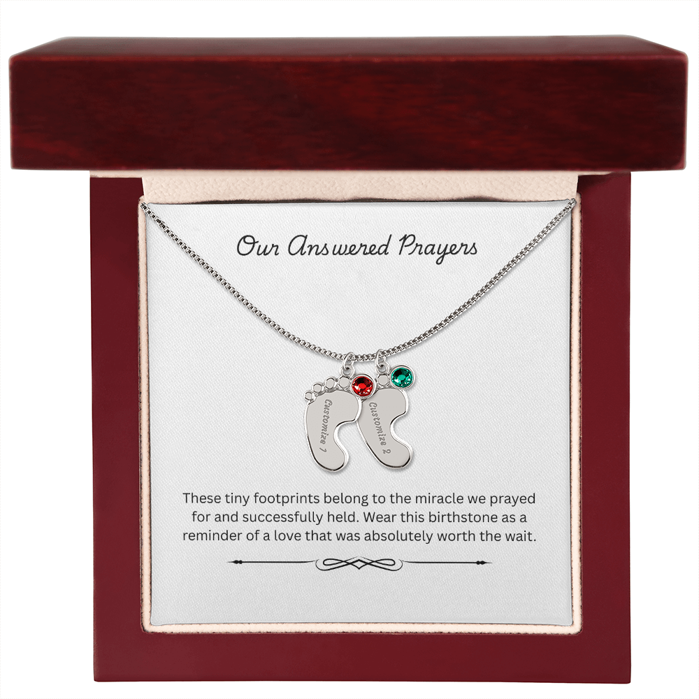 The "Rainbow Blessing" Multi-Child Birthstone Necklace