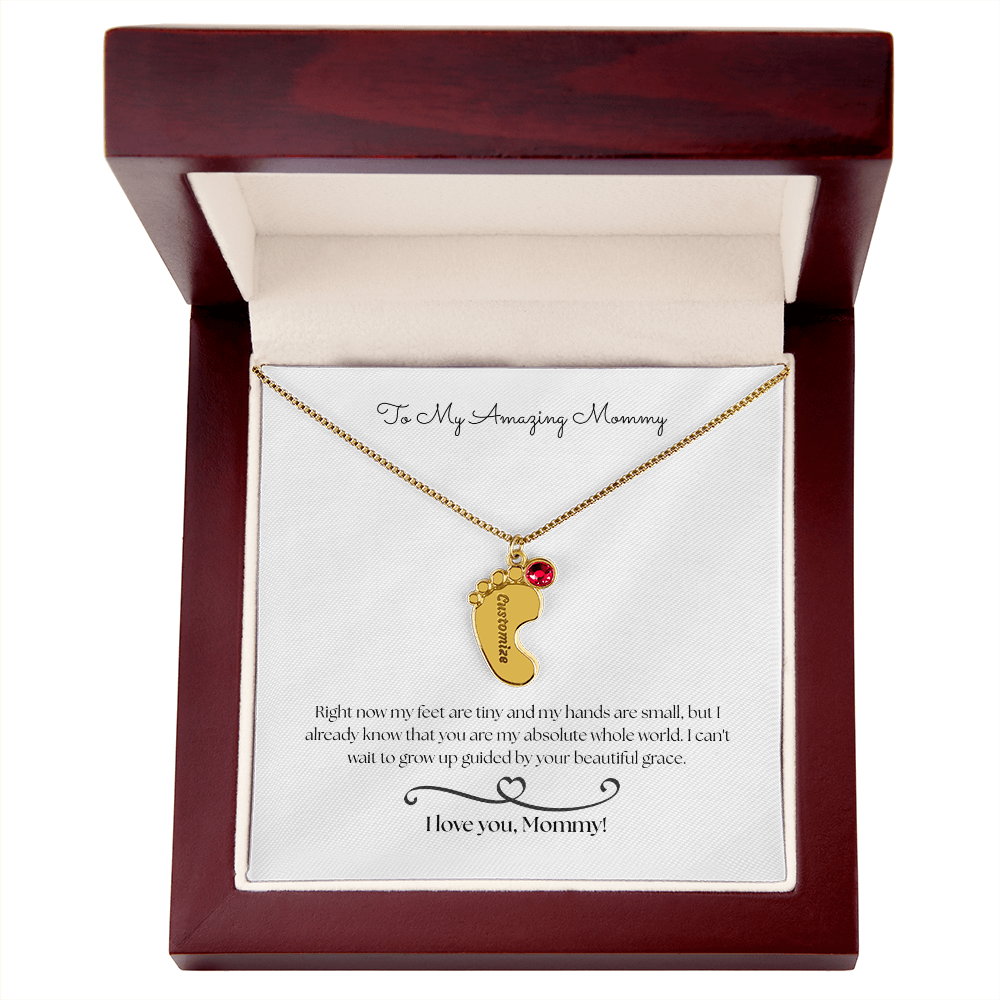 The "From The Baby" Sentimental Birthstone Necklace