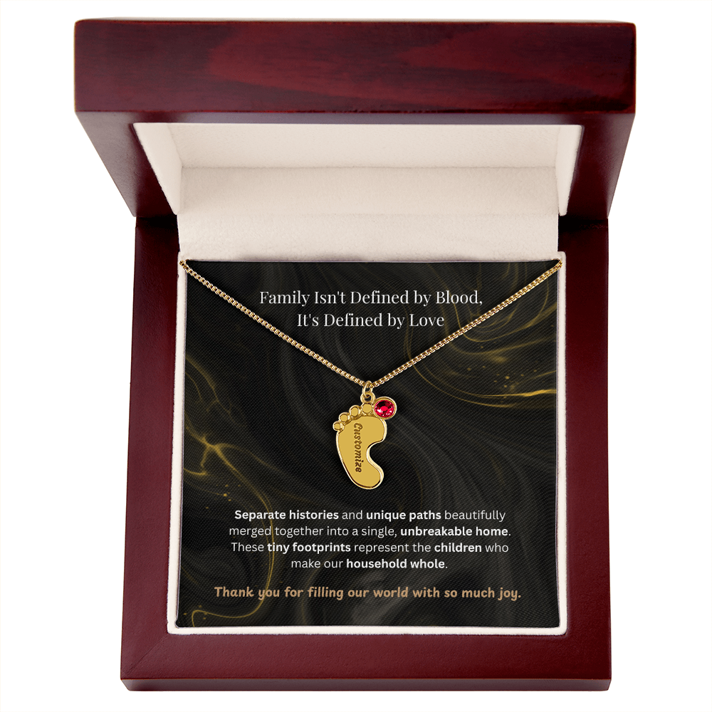 The "Blended Circle" Blended Family Birthstone Necklace
