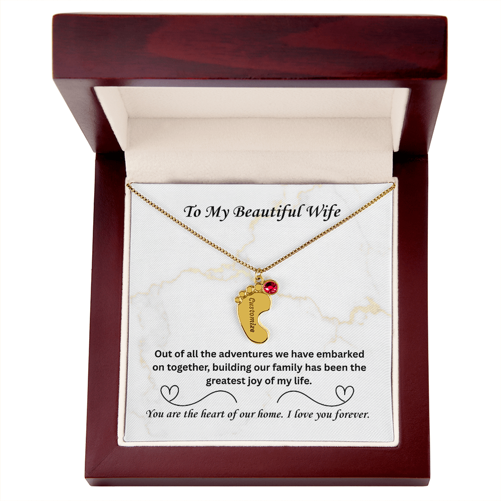 The "Heart of Our Home" Family Necklace for Wife