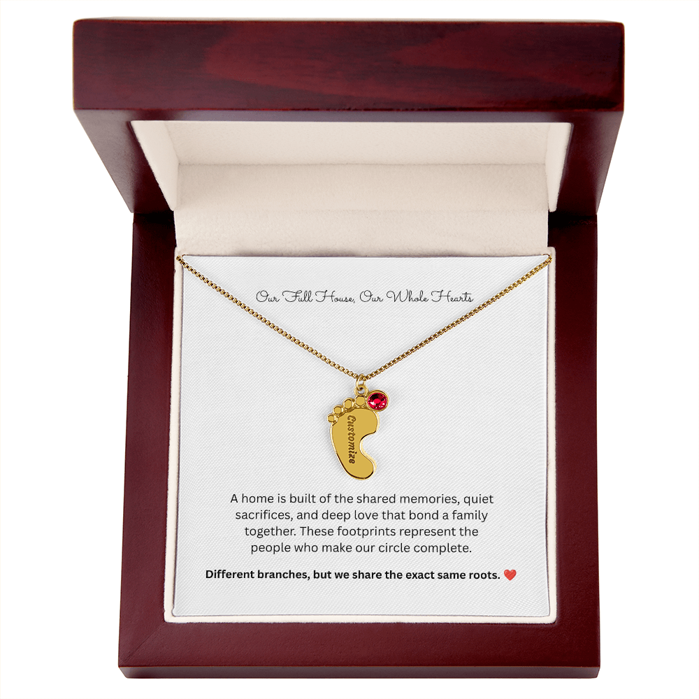 The "Full House" Personalized 4-Child Family Necklace