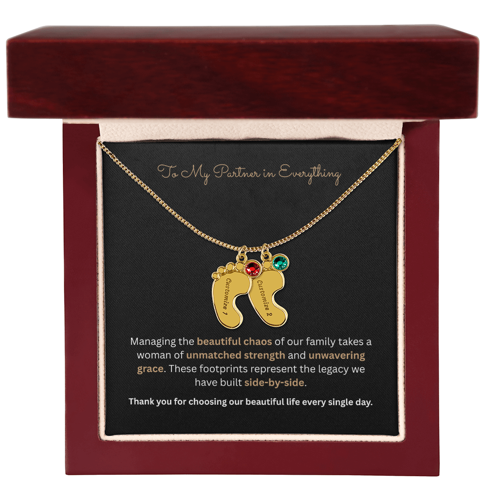 The "Four Corners Vow" 4-Child Family Necklace