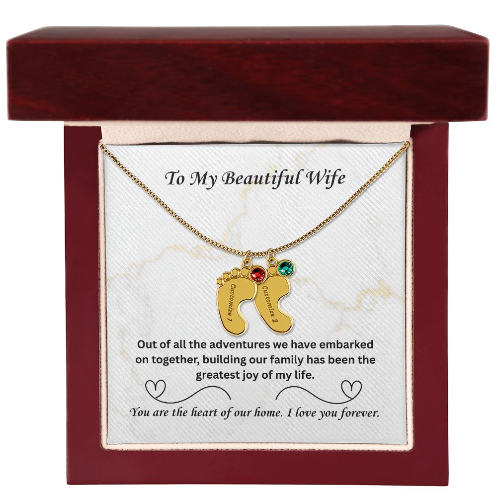 The "Heart of Our Home" Family Necklace for Wife