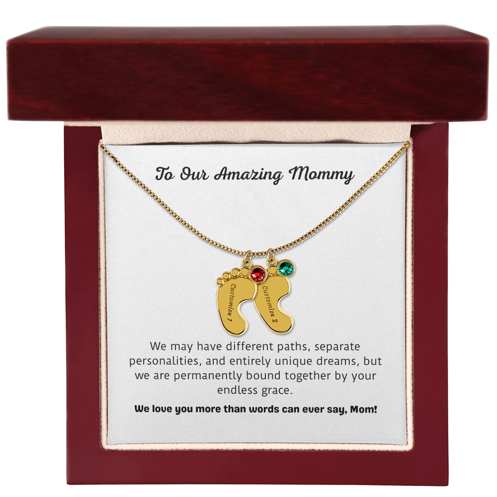 The "From the Kids" Sentimental Birthstone Necklace