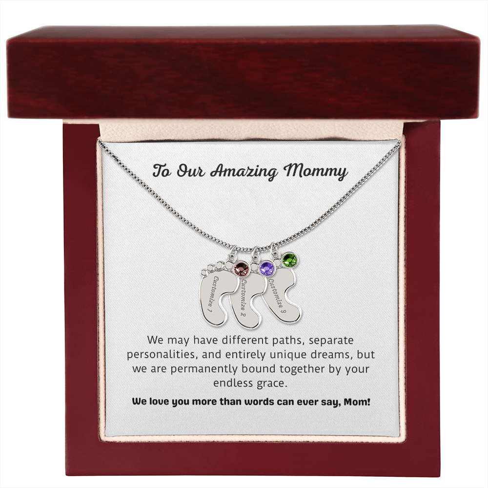The "From the Kids" Sentimental Birthstone Necklace