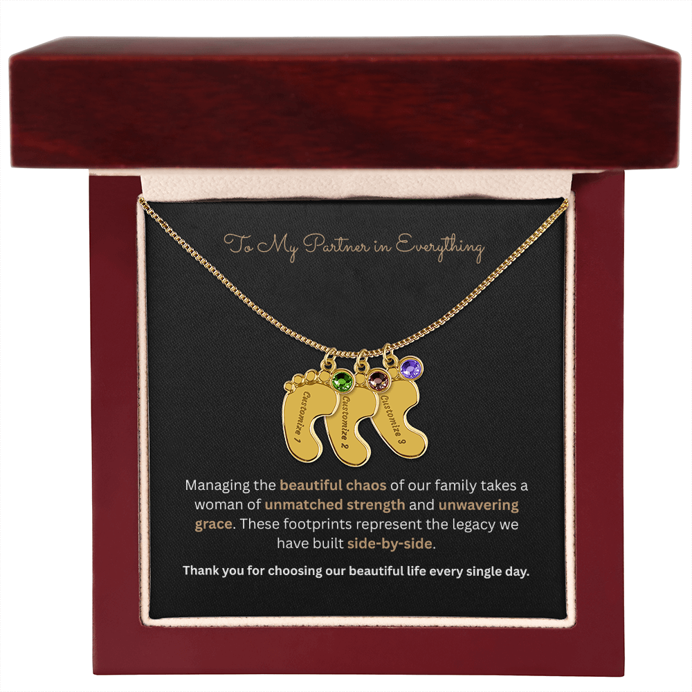 The "Four Corners Vow" 4-Child Family Necklace
