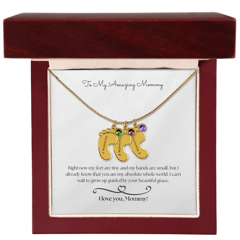 The "From The Baby" Sentimental Birthstone Necklace