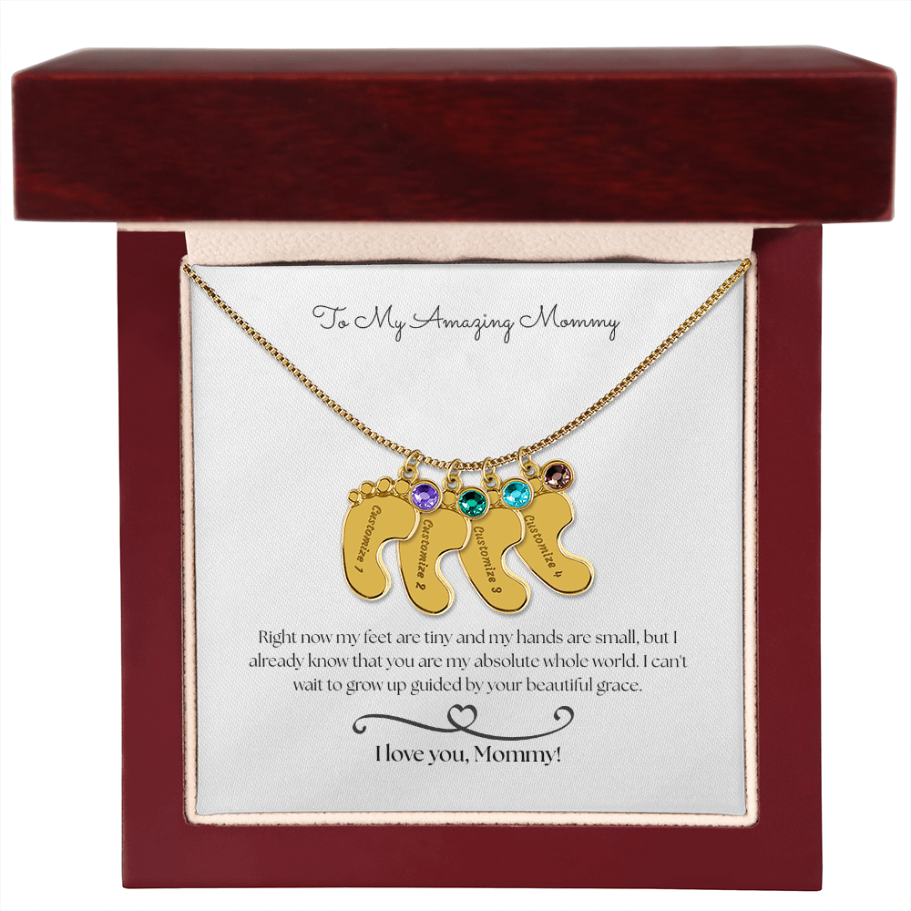 The "From The Baby" Sentimental Birthstone Necklace