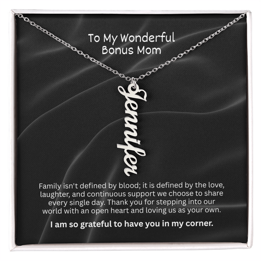 The "Bonus Mom Legacy" Multi-Name Necklace