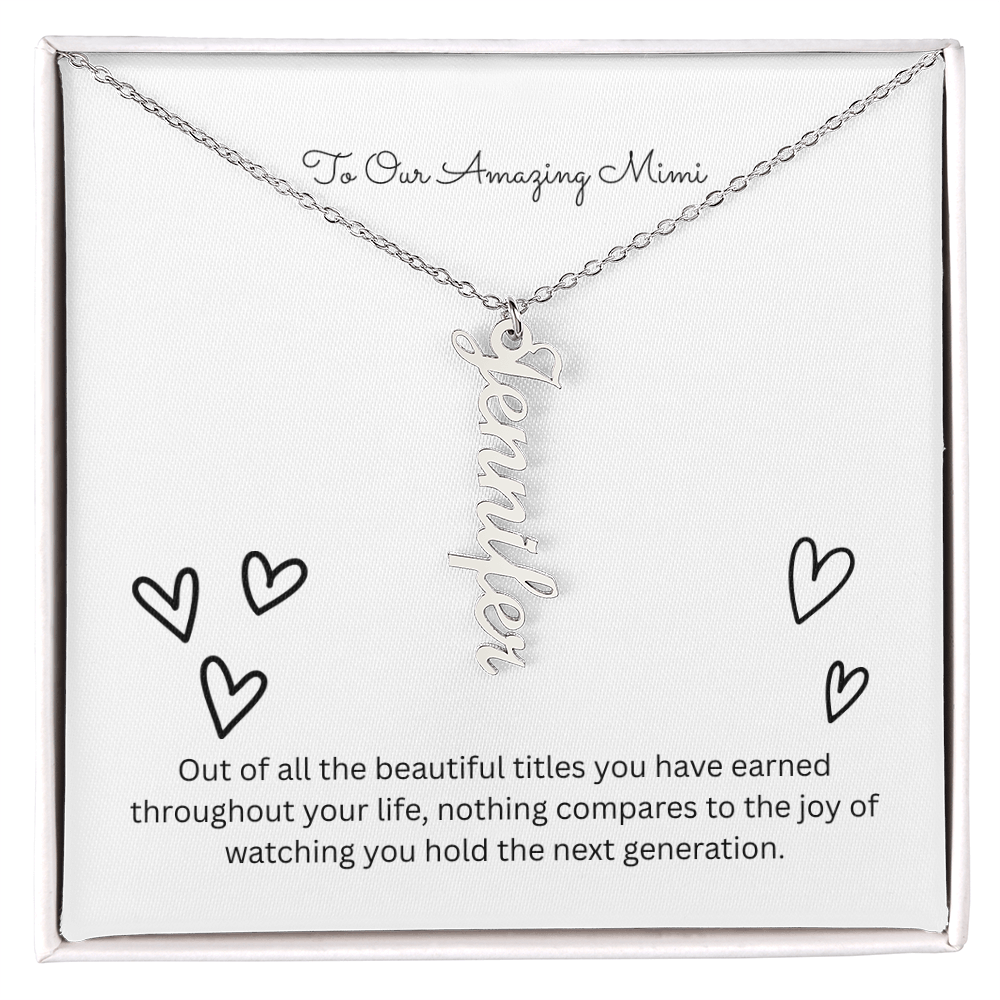 The "Grandkids Legacy" Custom Multi-Bar Necklace