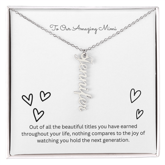 The "Grandkids Legacy" Custom Multi-Bar Necklace
