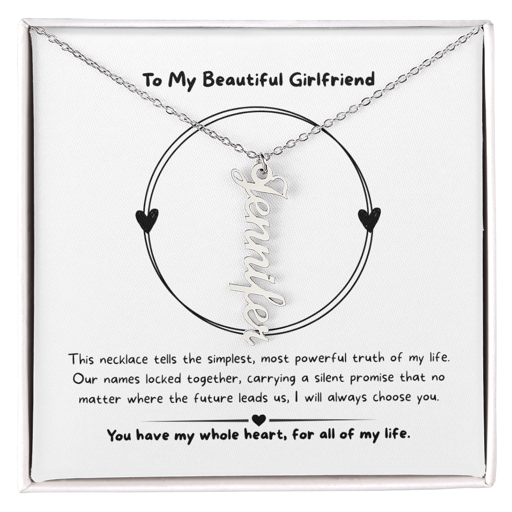 The "Three Little Words" Custom Nameplate Necklace