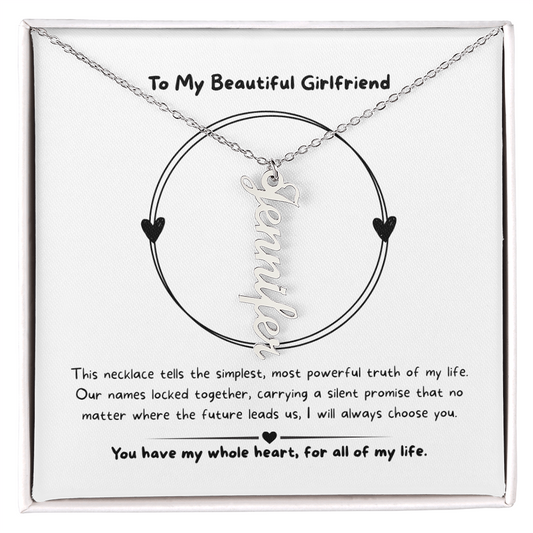 The "Three Little Words" Custom Nameplate Necklace