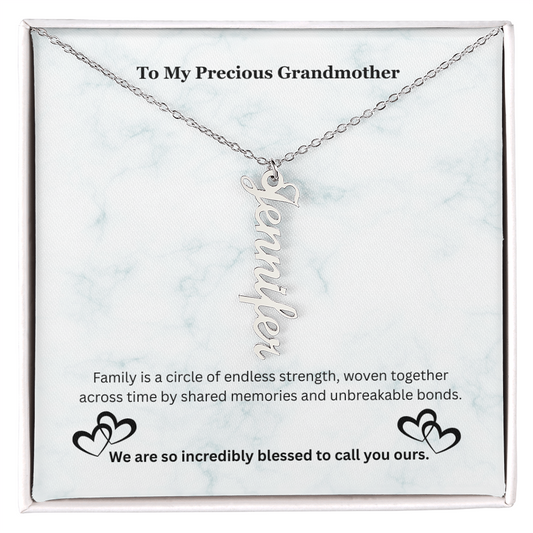 The "Generational Crest" Custom Multi-Bar Pendant