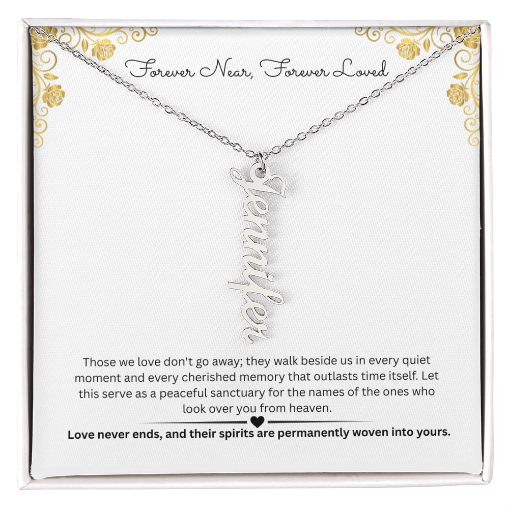 The "Always Near" Memorial Multi-Bar Name Necklace