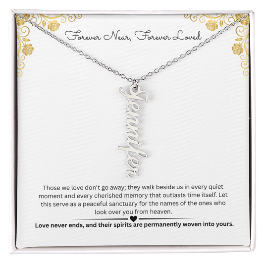 The "Always Near" Memorial Multi-Bar Name Necklace