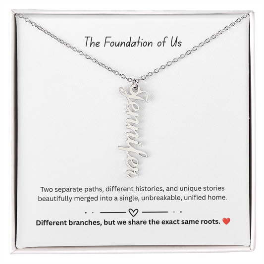 The "Two Worlds Unified" Multi-Bar Name Necklace