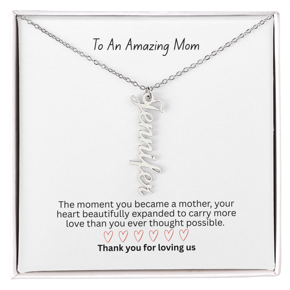 The "Carrying Your Hearts" Multi-Bar Name Necklace