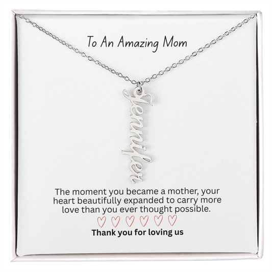 The "Carrying Your Hearts" Multi-Bar Name Necklace