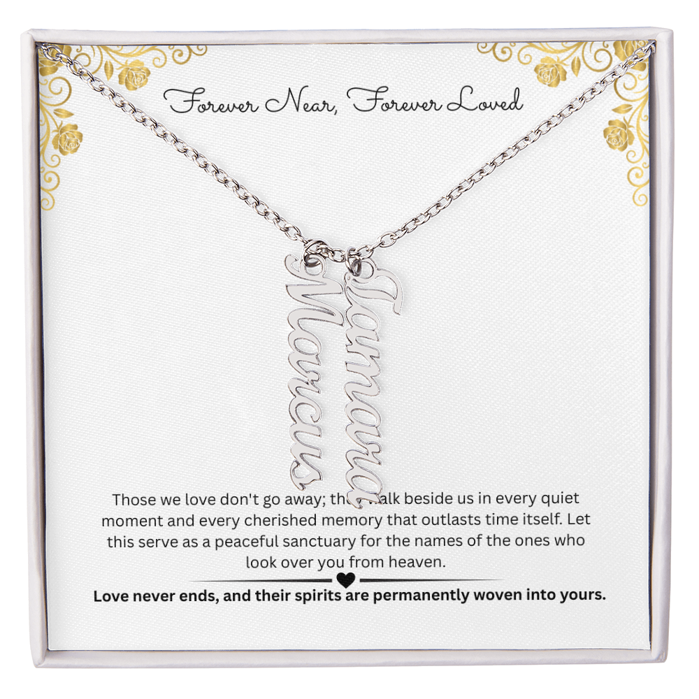 The "Always Near" Memorial Multi-Bar Name Necklace