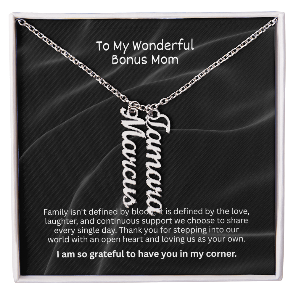 The "Bonus Mom Legacy" Multi-Name Necklace