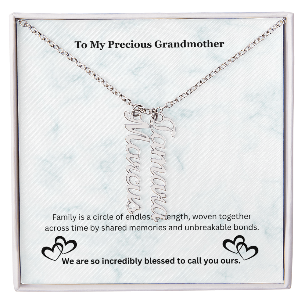 The "Generational Crest" Custom Multi-Bar Pendant