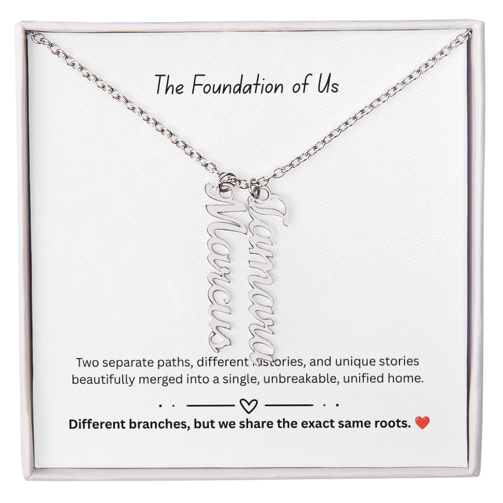 The "Two Worlds Unified" Multi-Bar Name Necklace