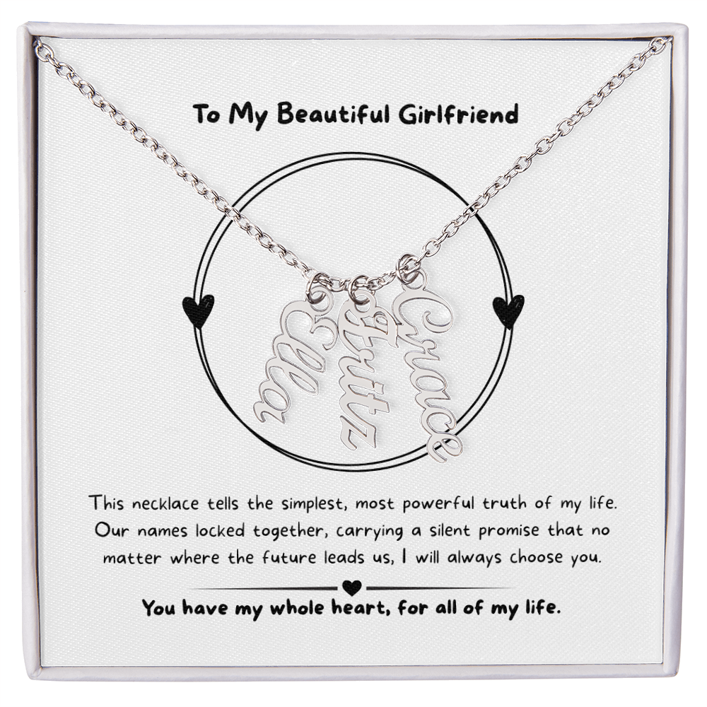 The "Three Little Words" Custom Nameplate Necklace