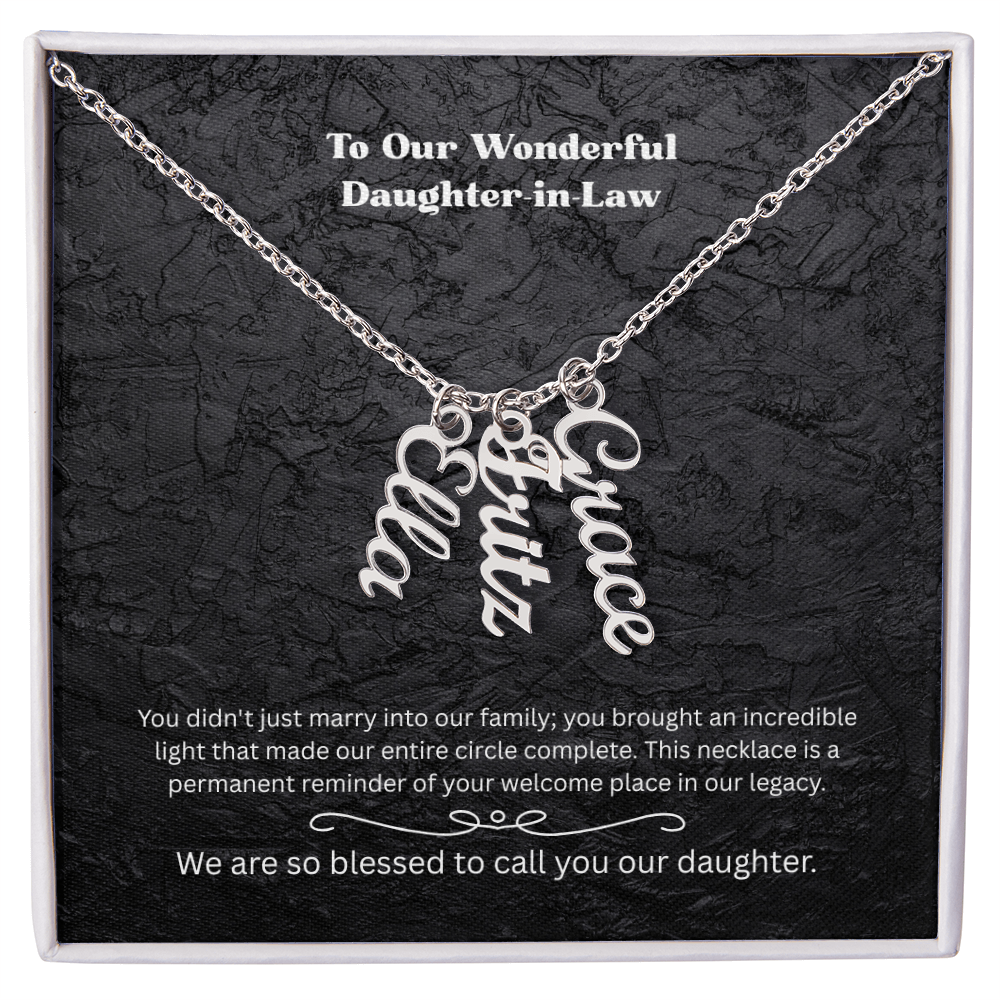 The "Welcomed to the Family" Multi-Name Necklace