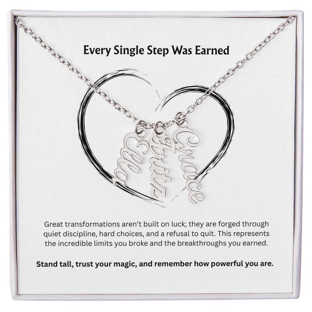 The "Goal Getter" Personalized Multi-Vertical Necklace