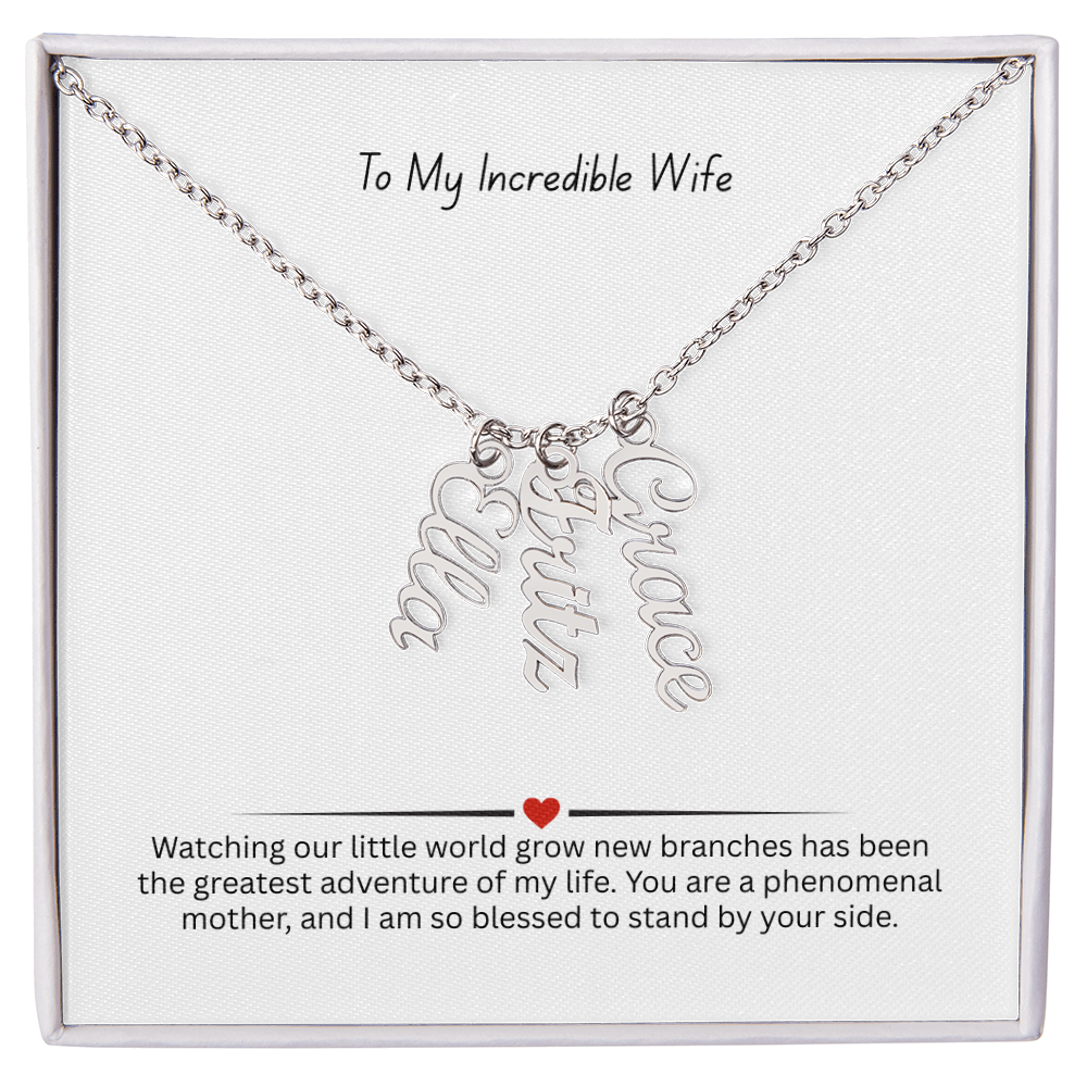 The "Growing Family" Custom Multi-Name Necklace