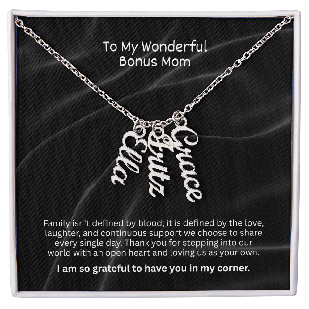 The "Bonus Mom Legacy" Multi-Name Necklace