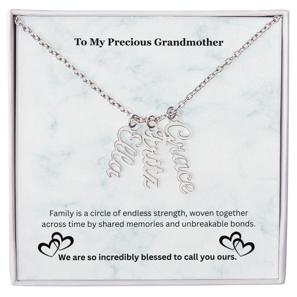 The "Generational Crest" Custom Multi-Bar Pendant