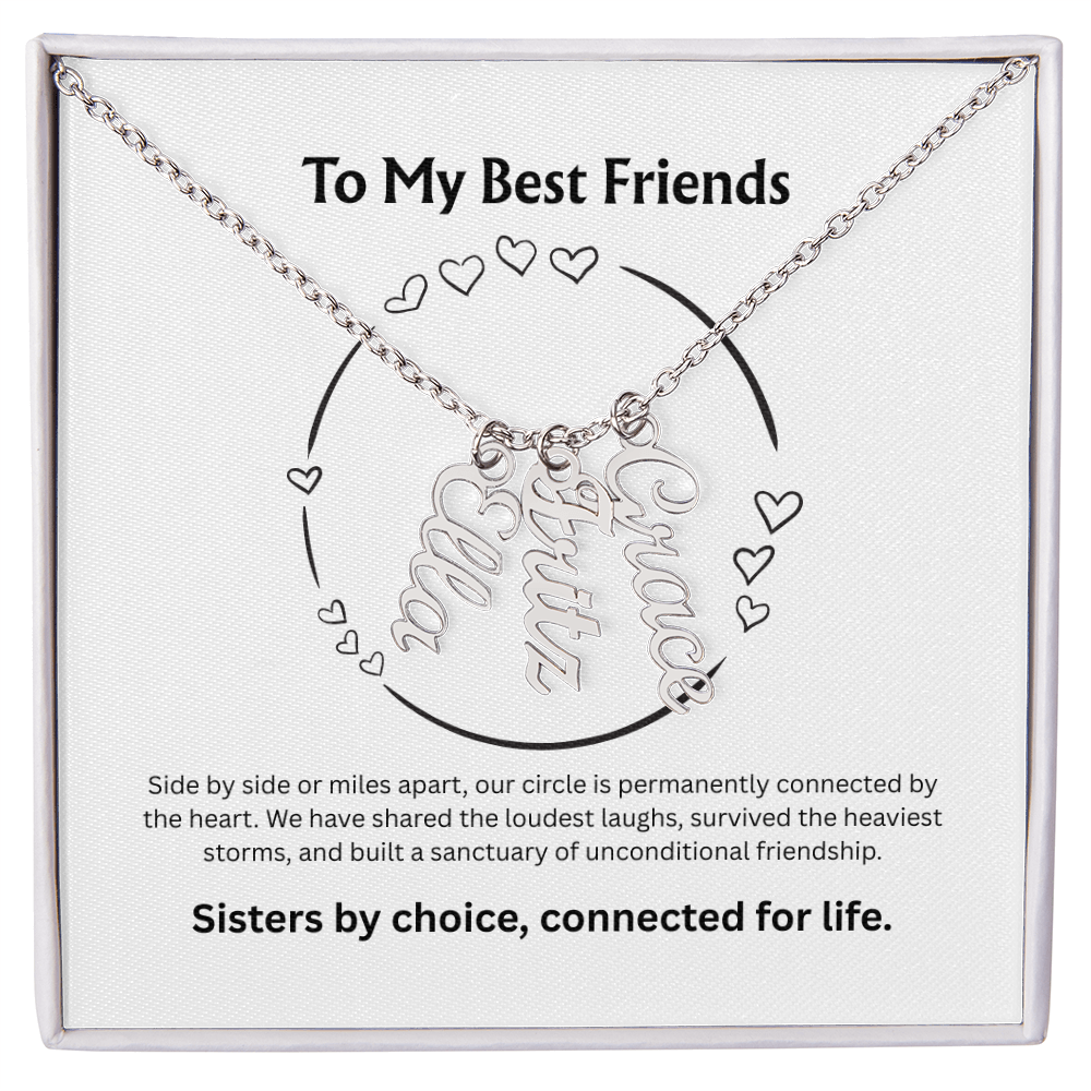 The "Best Friends Pack" Multi-Bar Name Necklace
