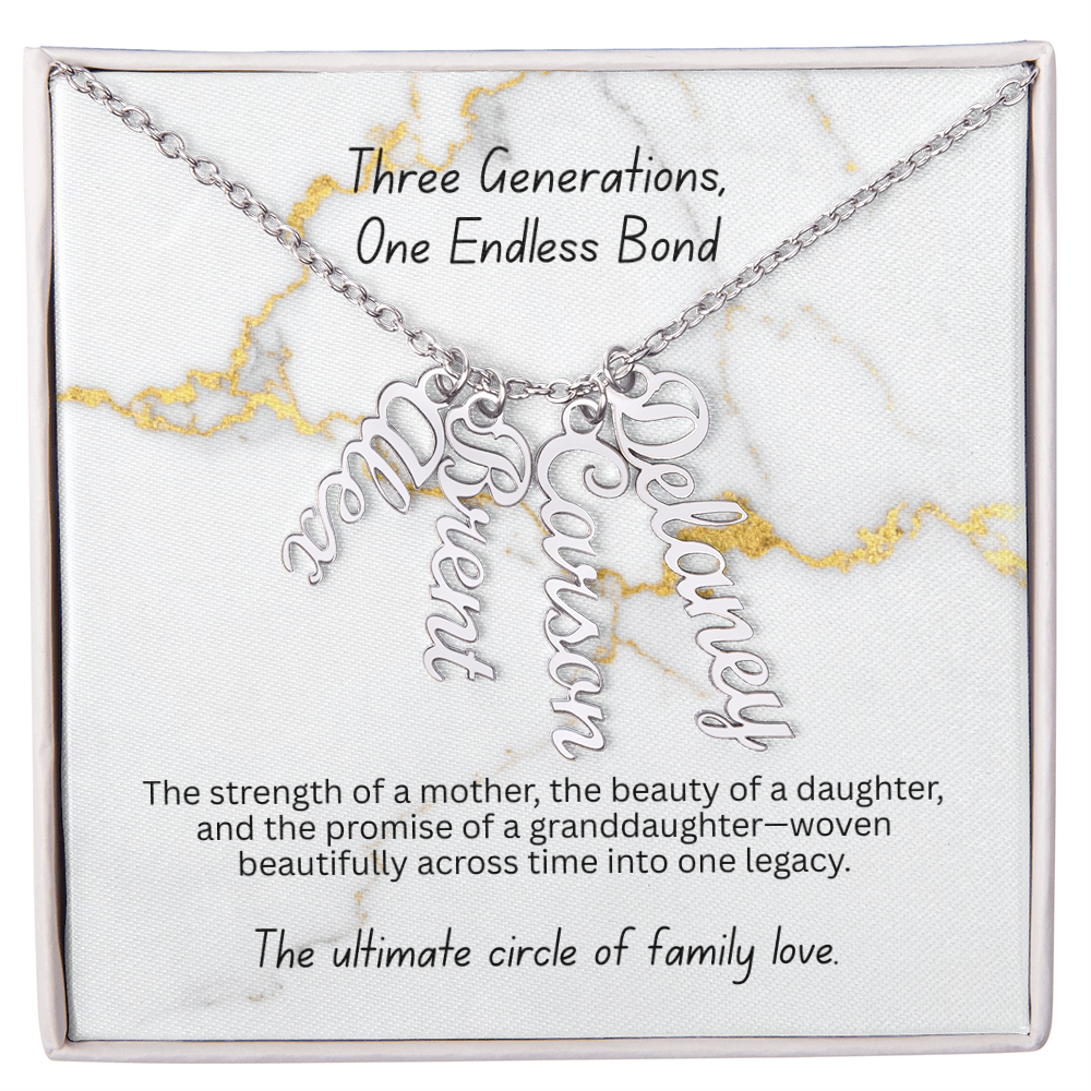 The "Three Generations" Custom Multi-Bar Necklace