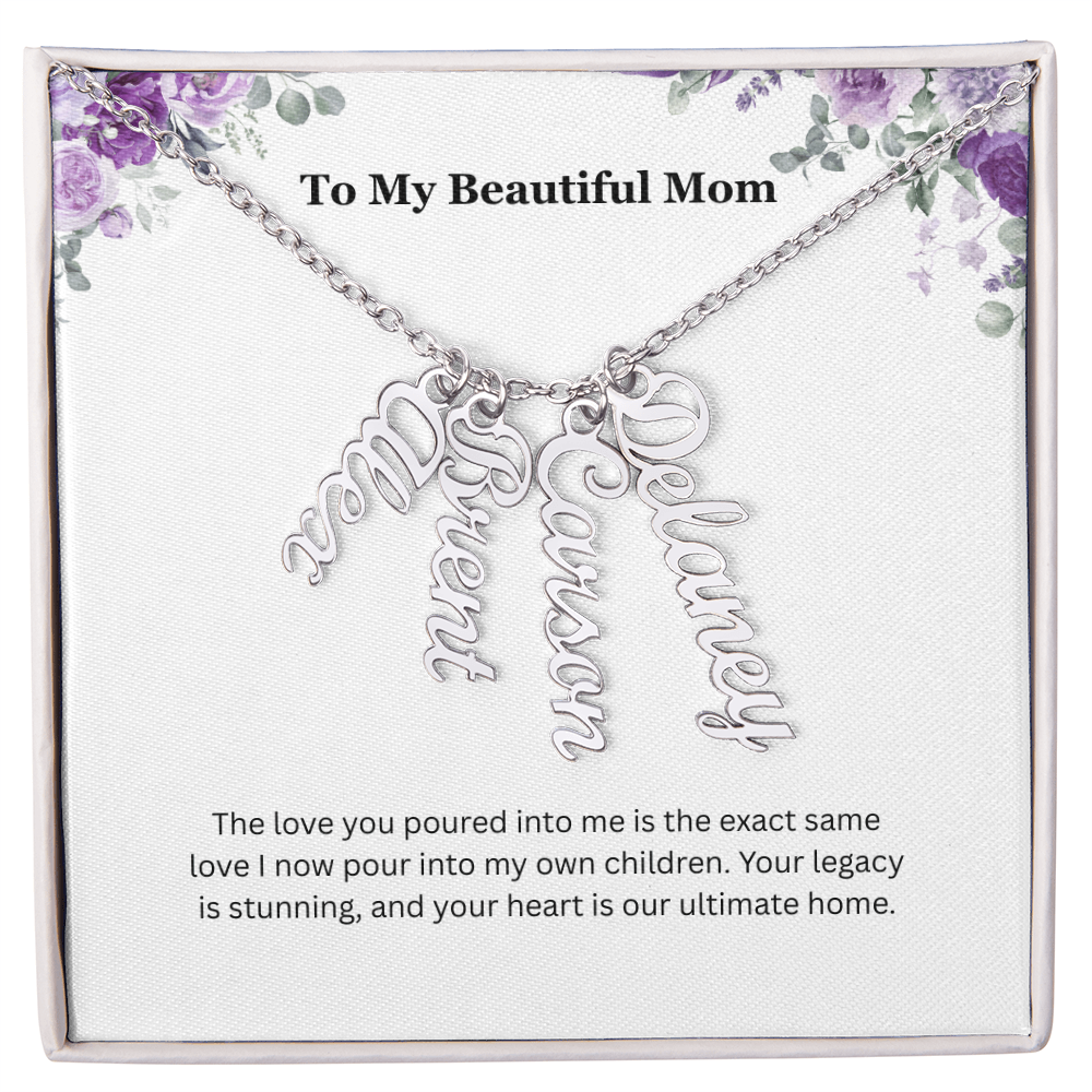 The "Matriarch Legacy" Multi-Name Necklace for Grandma