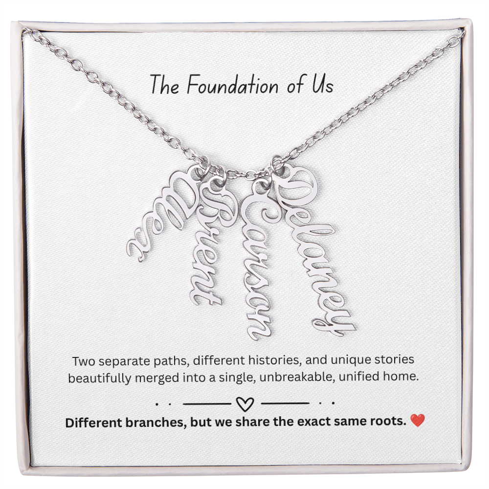 The "Two Worlds Unified" Multi-Bar Name Necklace