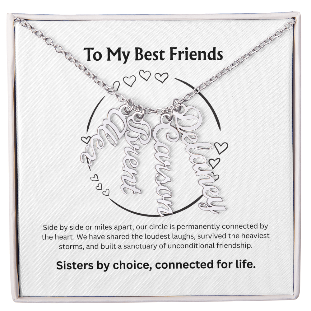 The "Best Friends Pack" Multi-Bar Name Necklace