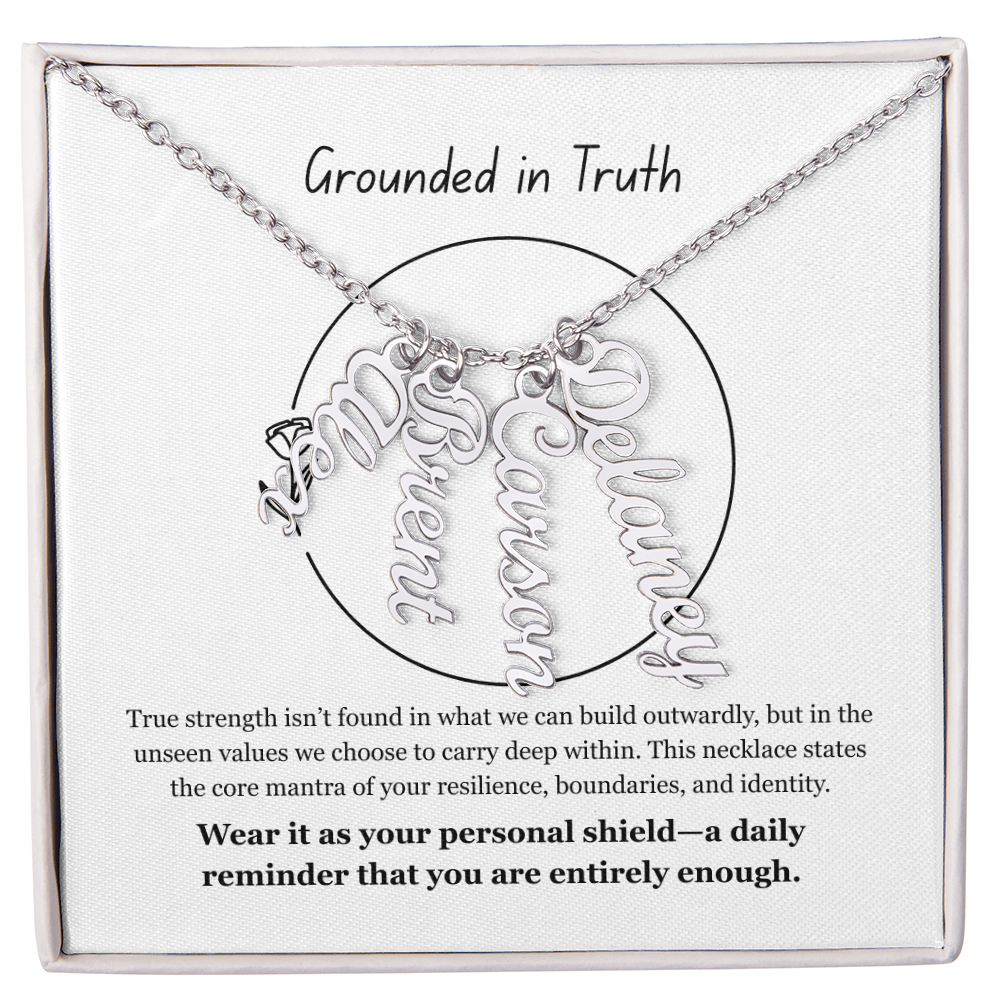 The "Personal Shield" Multi-Bar Affirmation Necklace