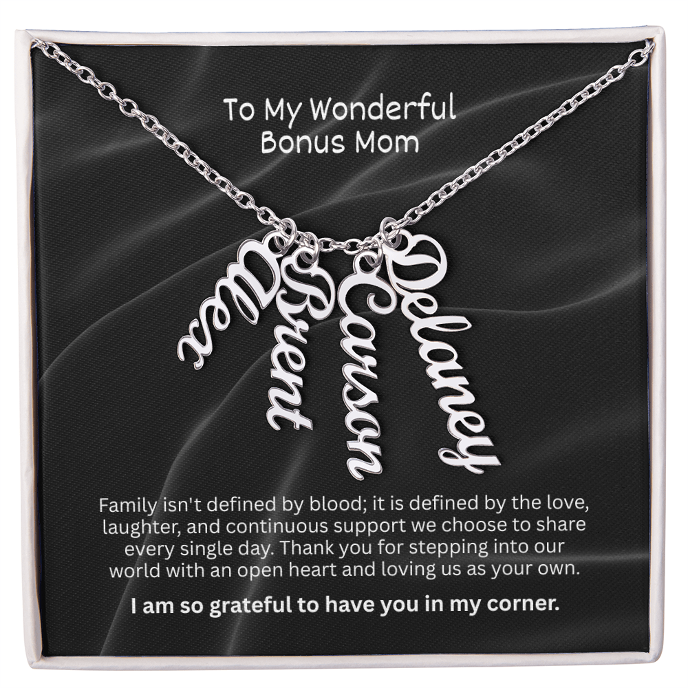 The "Bonus Mom Legacy" Multi-Name Necklace