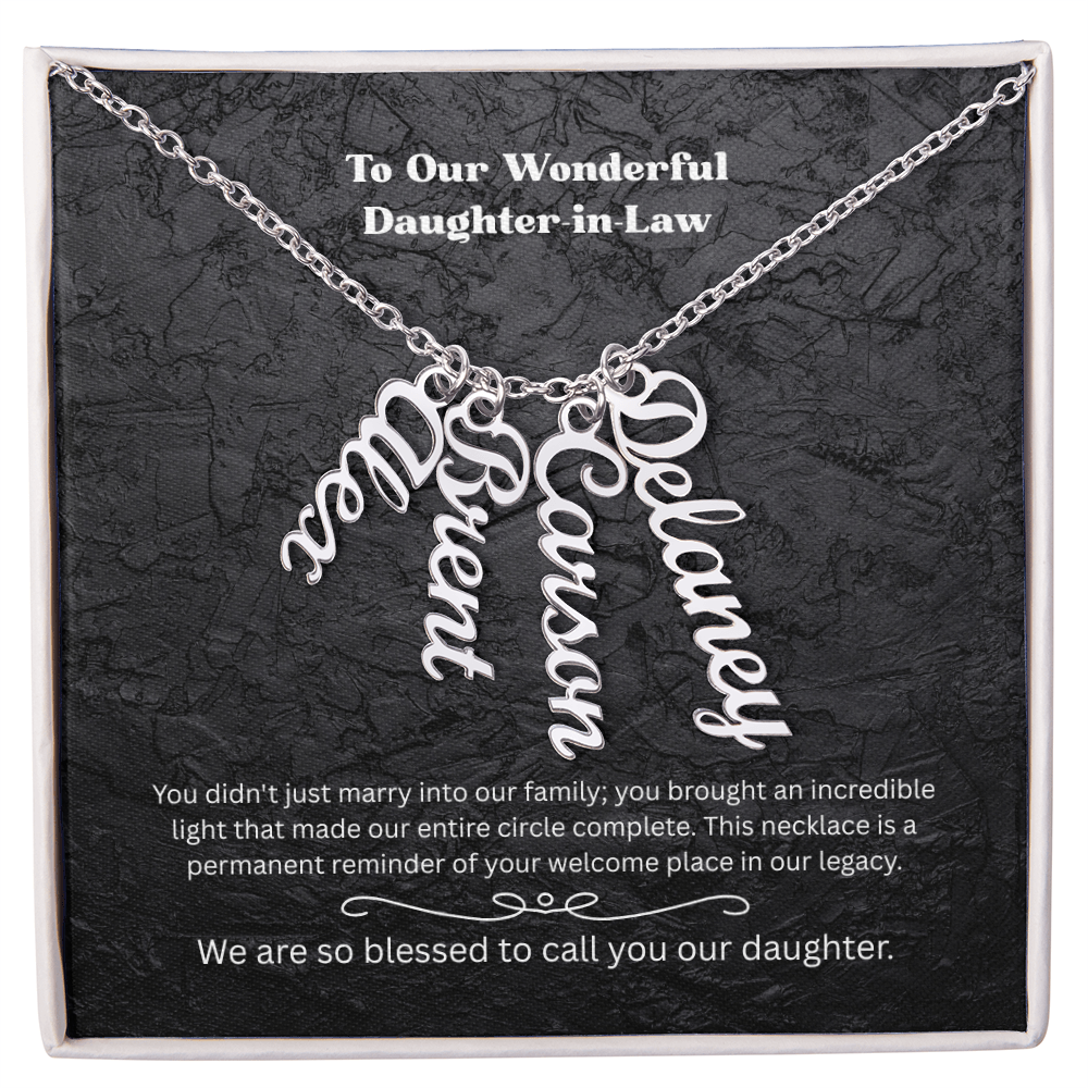 The "Welcomed to the Family" Multi-Name Necklace