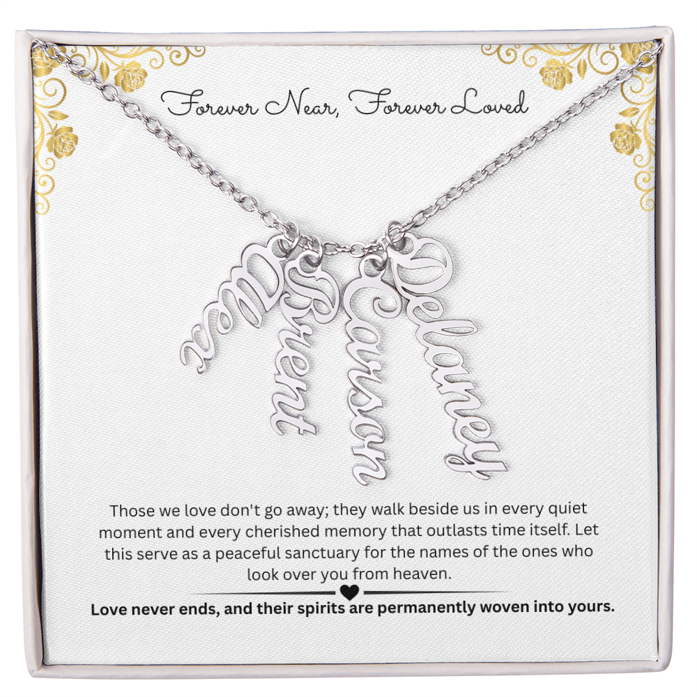 The "Always Near" Memorial Multi-Bar Name Necklace