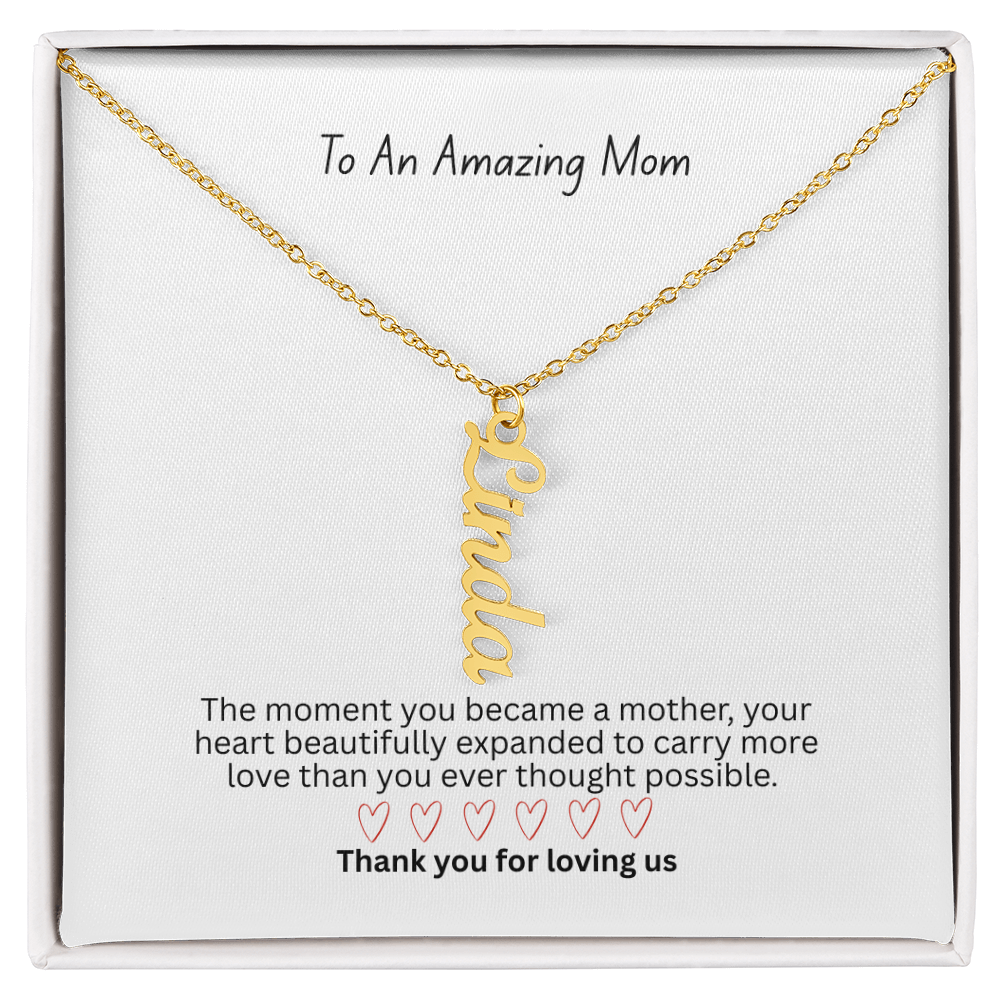 The "Carrying Your Hearts" Multi-Bar Name Necklace