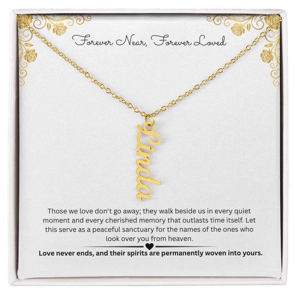 The "Always Near" Memorial Multi-Bar Name Necklace