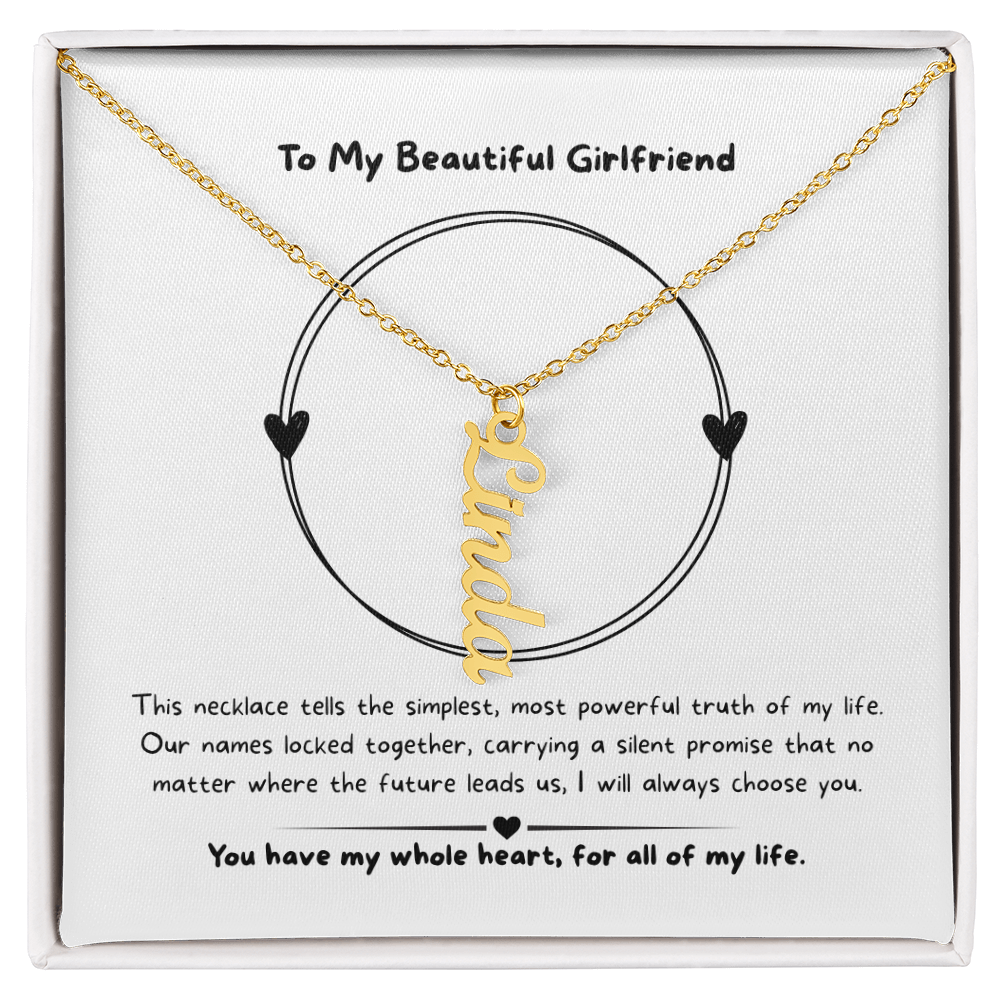 The "Three Little Words" Custom Nameplate Necklace