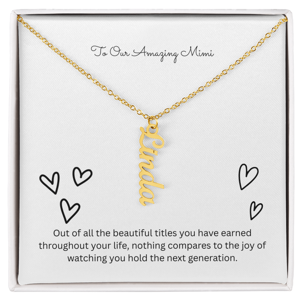 The "Grandkids Legacy" Custom Multi-Bar Necklace