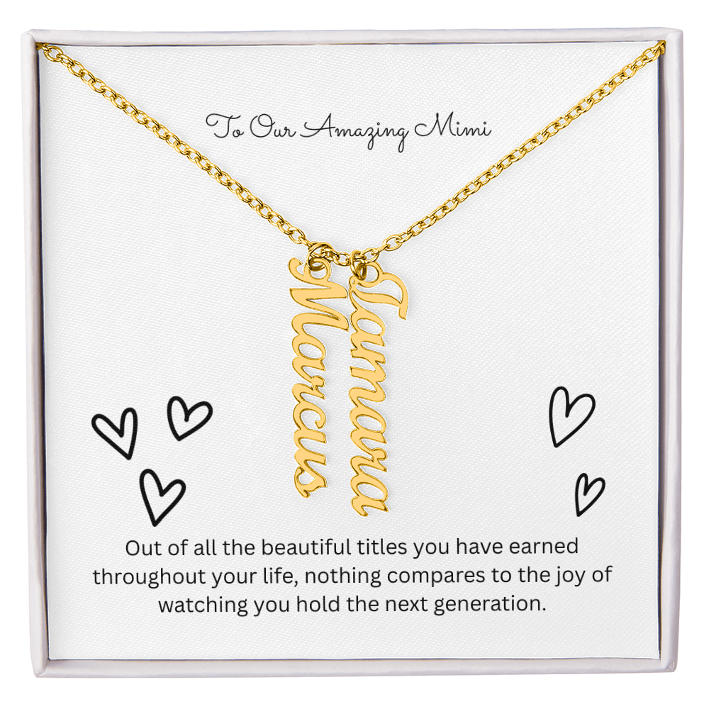 The "Grandkids Legacy" Custom Multi-Bar Necklace