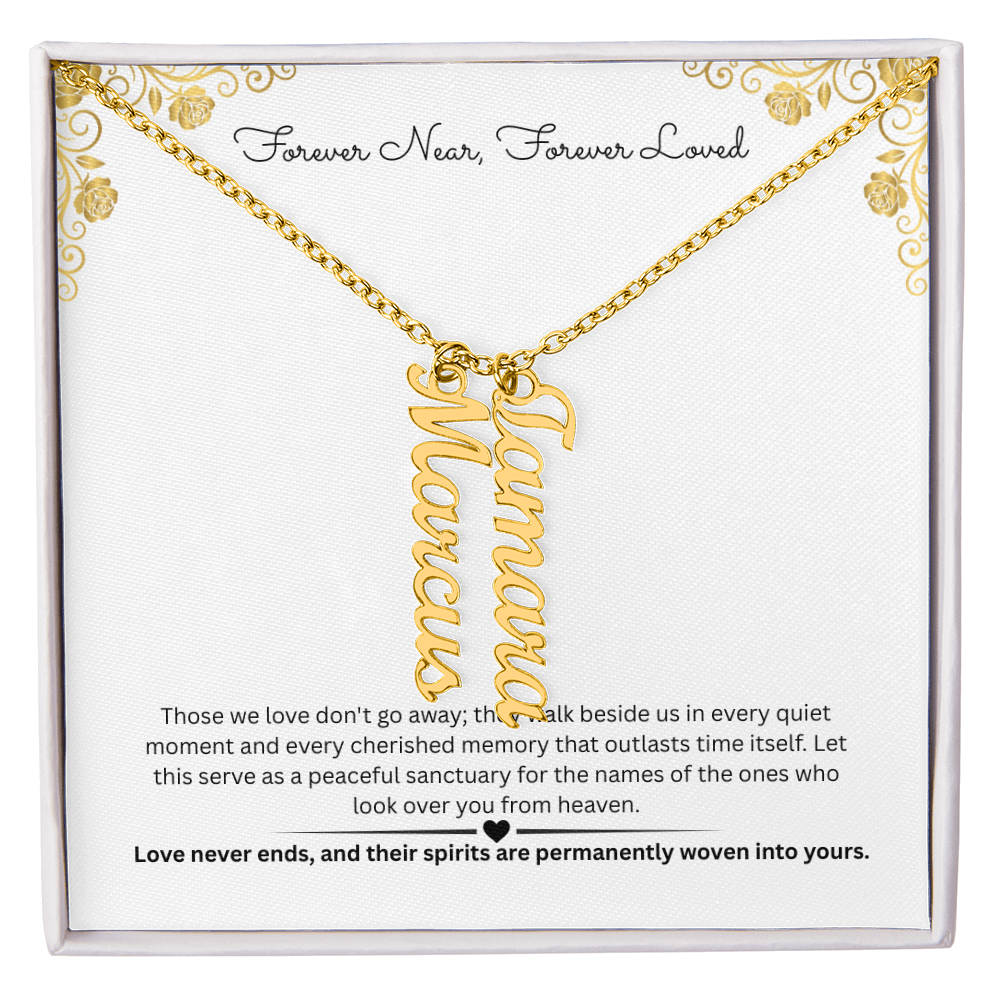 The "Always Near" Memorial Multi-Bar Name Necklace
