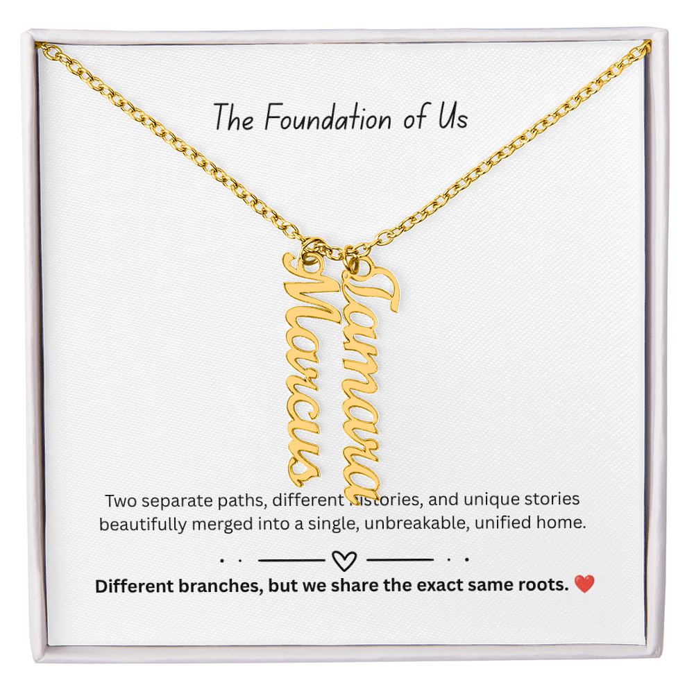 The "Two Worlds Unified" Multi-Bar Name Necklace