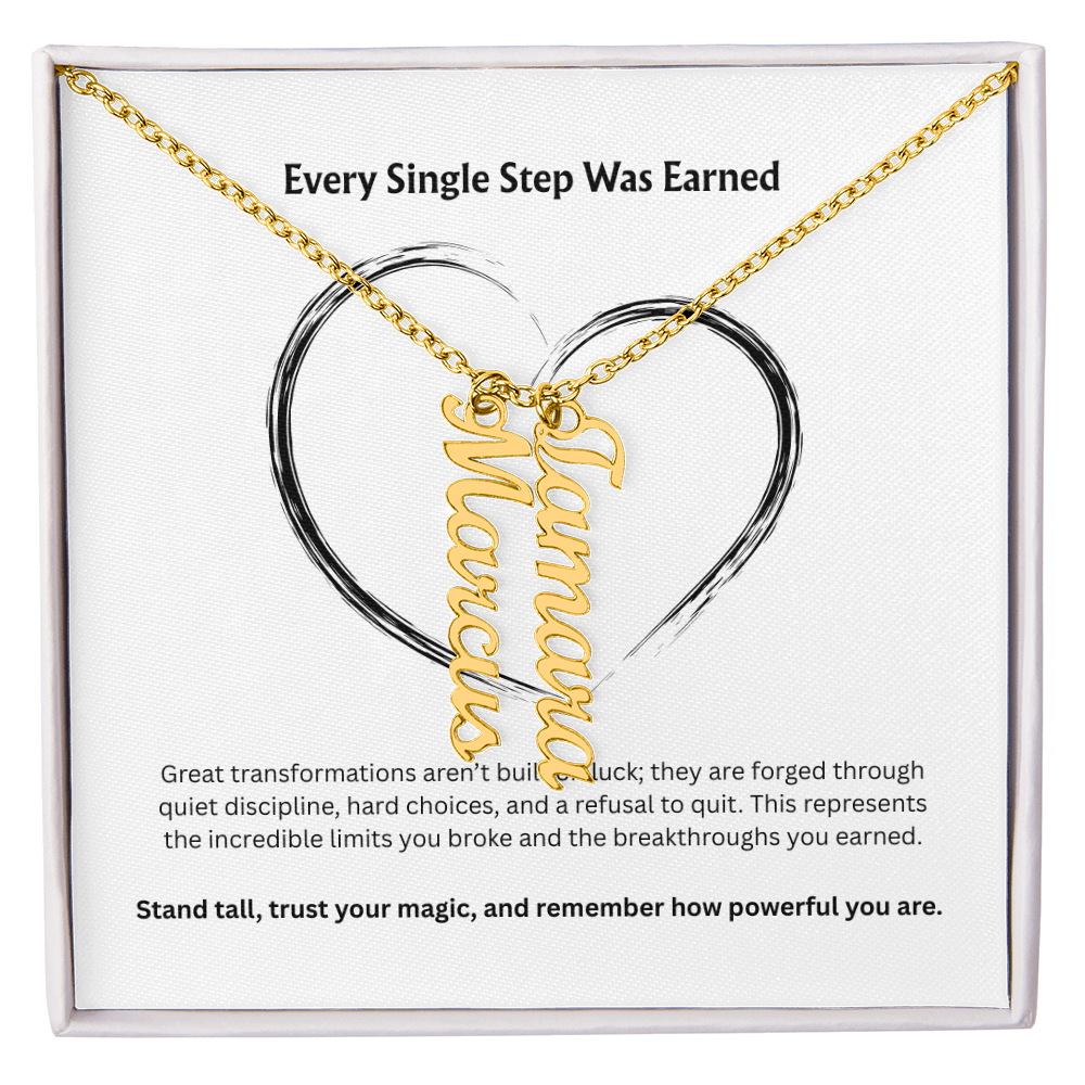The "Goal Getter" Personalized Multi-Vertical Necklace